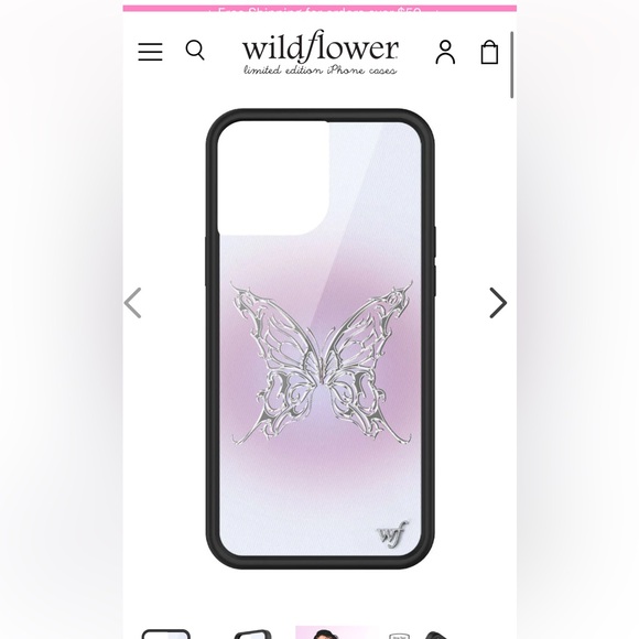 NWT Wildflower limited edition iPhone 15 + phone case - Picture 1 of 6